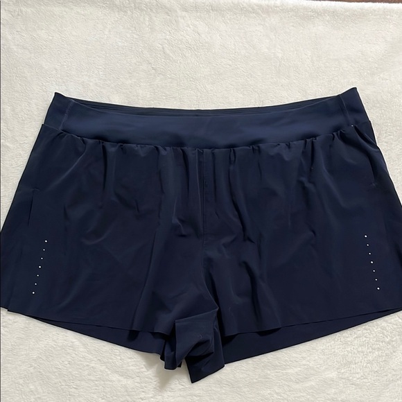 Women's Navy Blue Athletic Shorts - Picture 6 of 12